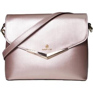 NWT Aubry Lane Fantine Bag, Cross Body Pink Bag, Shoulder Bag, Gold Detailing
